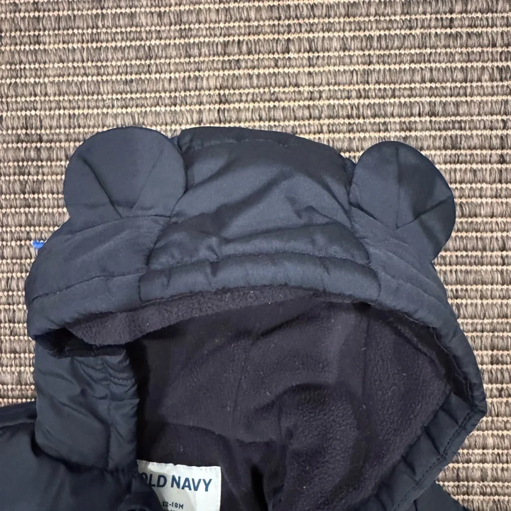 Old Navy Navy Blue Kids Puffer Jacket